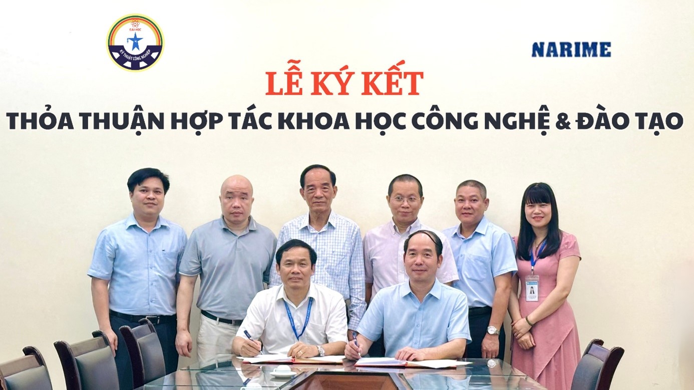 Lễ ký kết Thoả thuận hợp tác khoa học công nghệ và đào tạo giữa Viện Nghiên cứu Cơ khí và Trường đại học Kỹ thuật Công nghiệp - Đại học Thái Nguyên