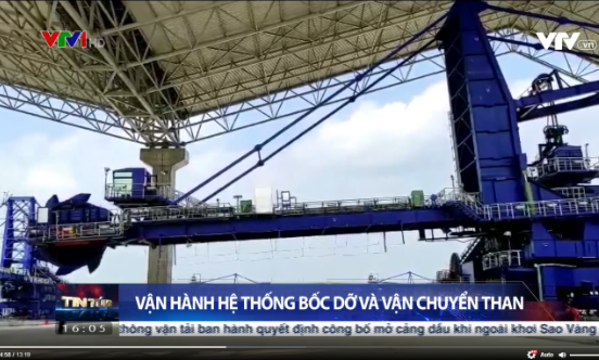 Vận hành hệ thống bốc dỡ và vận chuyển than nhà máy nhiệt điện Sông hậu 1 - VTV1 HD