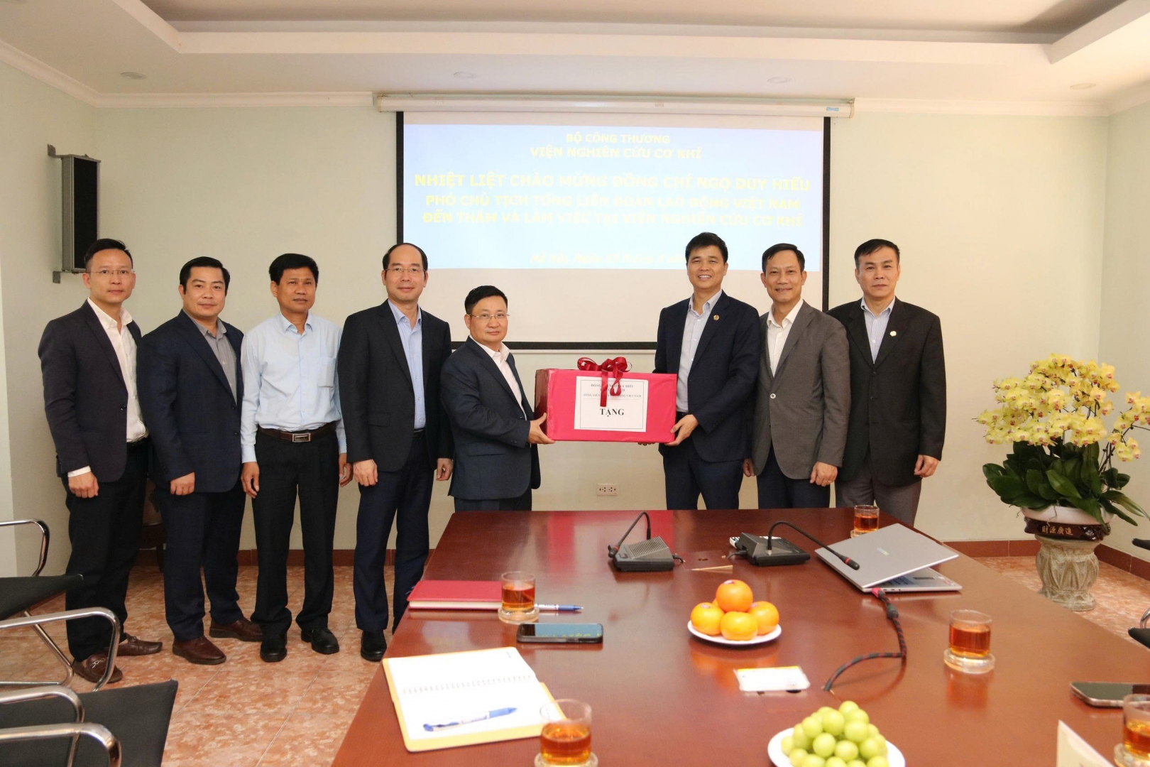 Tổng Liên đoàn Lao động Việt Nam, Công đoàn Công thương Việt Nam thăm và làm việc với Viện Nghiên cứu Cơ khí