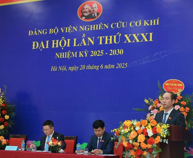 Đại hội Đảng bộ Viện Nghiên cứu Cơ khí: Tạo khí thế mới, xung lực mới